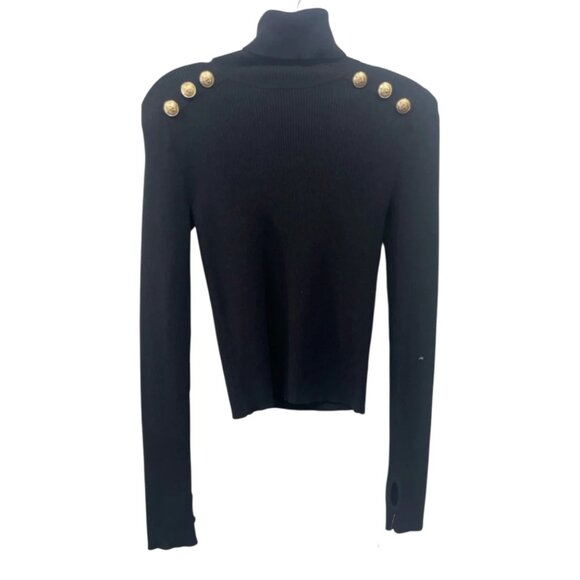 NWT L’AGENCE Reeves Turtleneck Sweater Black Size Small - Picture 7 of 8